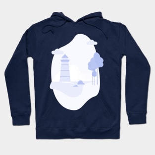 Light House  Abstract Hoodie